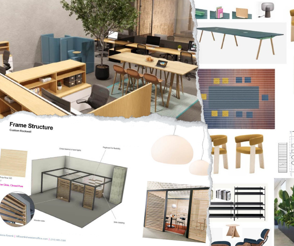 Showroom refresh plan on display, highlighting Magdalena’s design strategy for Western Office.
